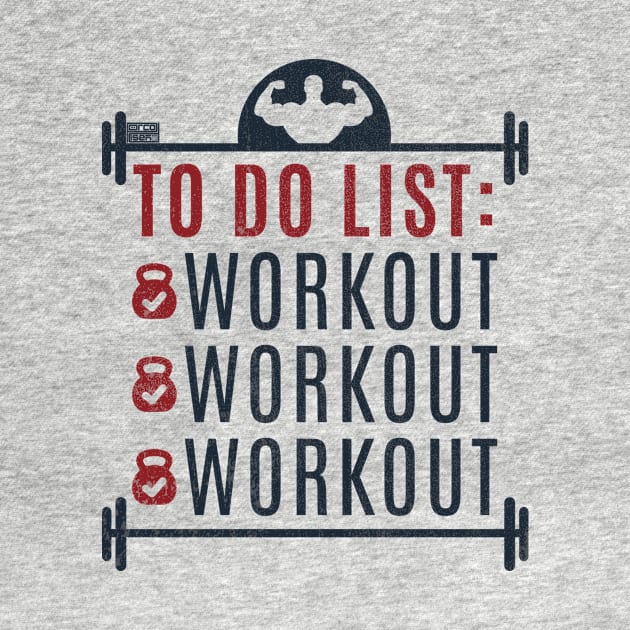 Funny To Do List Workout Fitness Gym Motivational by porcodiseno